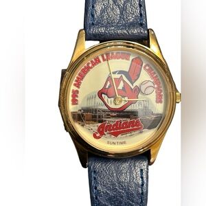NIB Vintage 1995 Cleveland Indians Baseball Championship Collection Watch